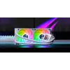 Mars Gaming ML-VISION240W Vodné chladenie AIO pre procesor, 240 mm, RGB, biele