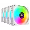 Mars Gaming MFSI4KITW chladiaci systém počítača ventilátor do počítačovej skrine 12 cm biely