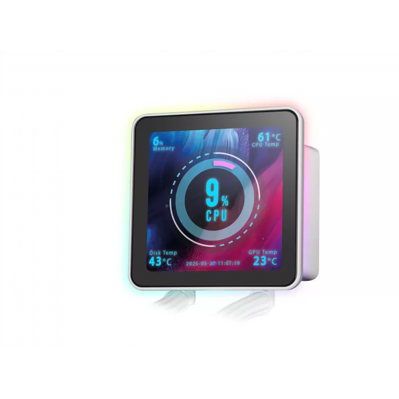Mars Gaming ML-VISIONPRO240W kvapalinový chladič procesora All-in-One 12 cm biely 1 ks