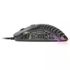 Mars Gaming MM55 čierna RGB Chroma herná myš ultralehká 55g 12800 DPI HUANO mechanické spínače
