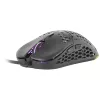 Mars Gaming MM55 čierna RGB Chroma herná myš ultralehká 55g 12800 DPI HUANO mechanické spínače