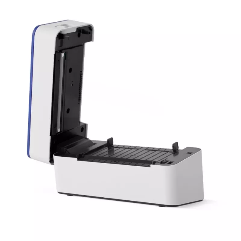 Termotransferová tlačiareň etikiet HP HPKE100 203 x 203 DPI 127 mm/s káblová USB biela/modrá
