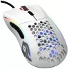 Glorious Gaming Glorious Model D Minus - matná biela, pravá ruka, optická, USB Type-A, 3200 DPI, 1 ms, biela
