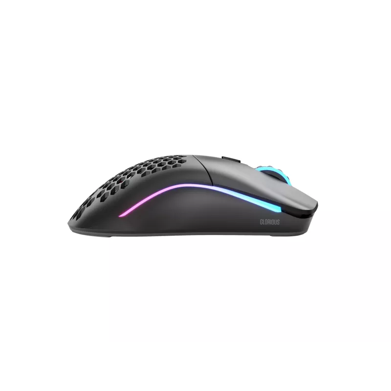 Glorious Gaming Glorious Model O Wireless - matná čierna, pravá ruka, optická, RF bezdrôtová, 19000 DPI, 1 ms, čierna