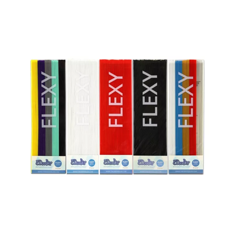 3Doodler plastový 3D tlačový materiál FLX04-RED 3 mm červená