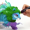 3D tlačový materiál 3Doodler PL10-ROBO kyselina polymliečna strieborná 2 g 3 mm