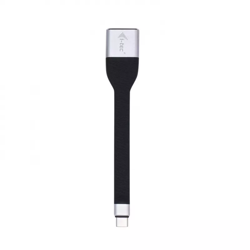 ITEC USB-C na DisplayPort adaptér i-tec USB-C plochý DP adaptér 4K/60 Hz, 0,11 m kábel, čierny