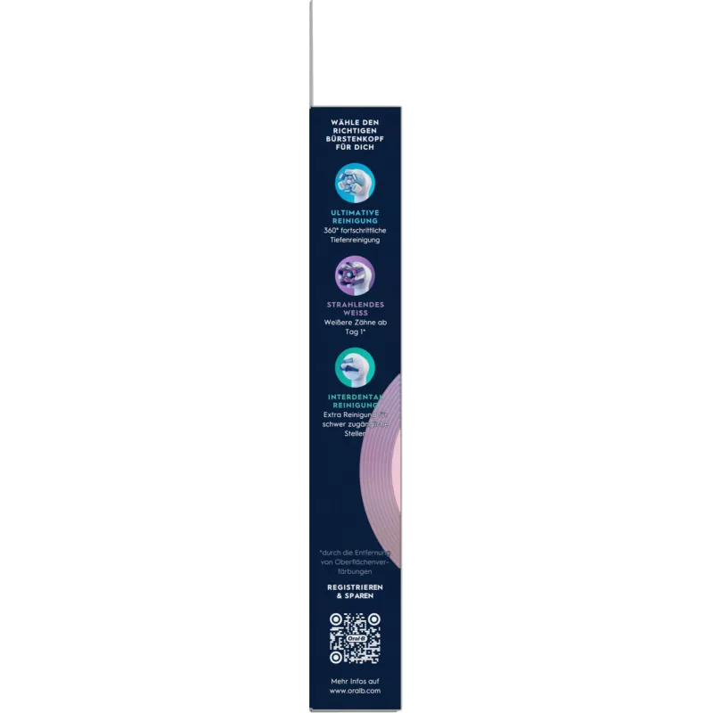 Oral-B hlavica zubnej kefky 6 ks biela