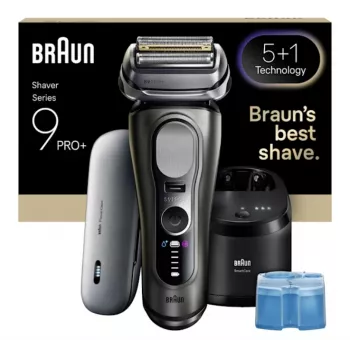 Fóliový holiaci strojček Braun Series 9 Pro+ 9675cc sivá strieborná nehrdzavejúca oceľ