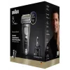 Fóliový holiaci strojček Braun Series 9 Pro+ 9675cc sivá strieborná nehrdzavejúca oceľ