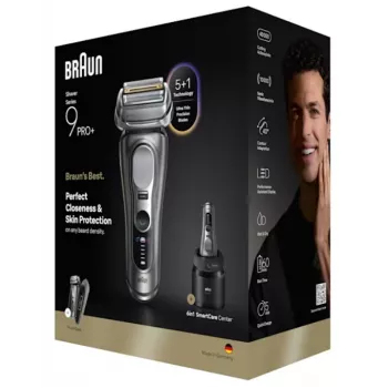 Fóliový holiaci strojček Braun Series 9 Pro+ 9675cc sivá strieborná nehrdzavejúca oceľ
