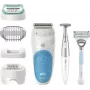 Braun Silk-épil 5 810 + Gillette Venus Trimmer 28 pinzet modrá, biela