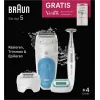 Braun Silk-épil 5 810 + Gillette Venus Trimmer 28 pinzet modrá, biela