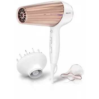 Sušič vlasov Philips MoistureProtect Sensor HP8280/00 — 2300 W, DC motor, 6 rýchlostí, ionizačný, studený vzduch, fialová/biela