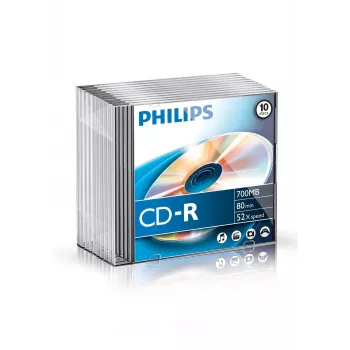 Philips CD-R CR7D5NS10/00, 52x, CD-R, 700 MB, 10 ks