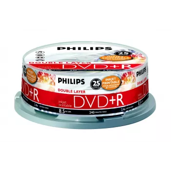 Philips DVD+R DR8I2B25F/00, 25 ks, 8,5 GB