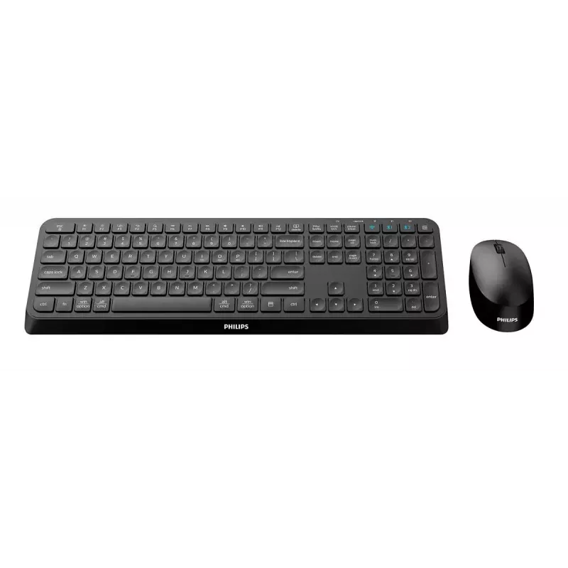 Philips 4000 series SPT6407B/31 klávesnica myš súčasťou univerzálna RF bezdrôtová + Bluetooth QWERTY nemecká čierna