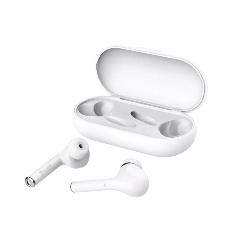 Trust Nika headset True Wireless Stereo (TWS) in-ear hovory/hudba biely