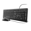 Trust Primo klávesnica myš súčasťou univerzálna USB AZERTY belgická čierna