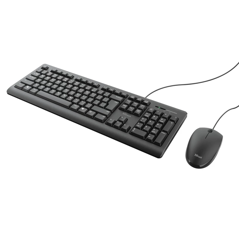 Trust Primo klávesnica myš súčasťou univerzálna USB AZERTY belgická čierna