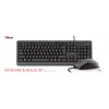 Trust Primo klávesnica myš súčasťou univerzálna USB AZERTY belgická čierna