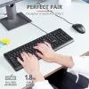 Trust Primo klávesnica myš súčasťou univerzálna USB AZERTY belgická čierna