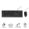 Trust Primo klávesnica myš súčasťou univerzálna USB AZERTY belgická čierna