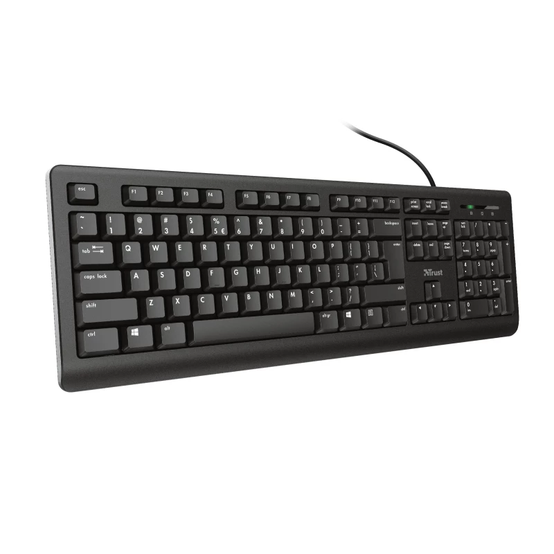 Trust Primo klávesnica univerzálna USB AZERTY belgická čierna