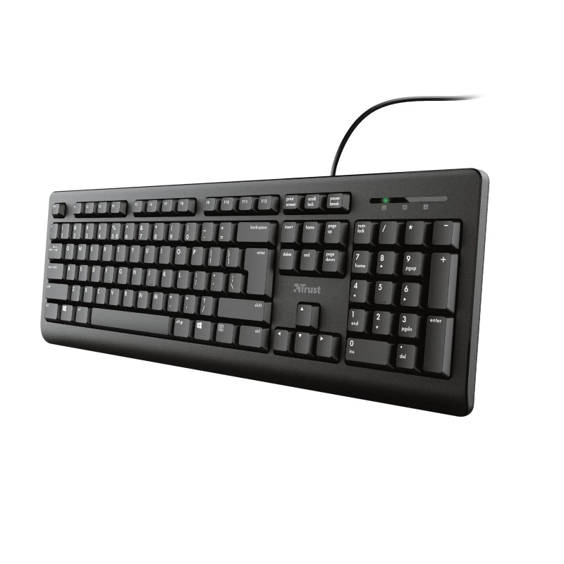 Trust Primo klávesnica univerzálna USB AZERTY belgická čierna