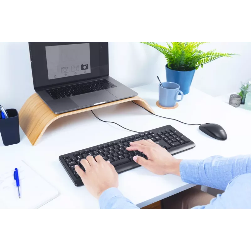 Trust Primo klávesnica univerzálna USB AZERTY belgická čierna
