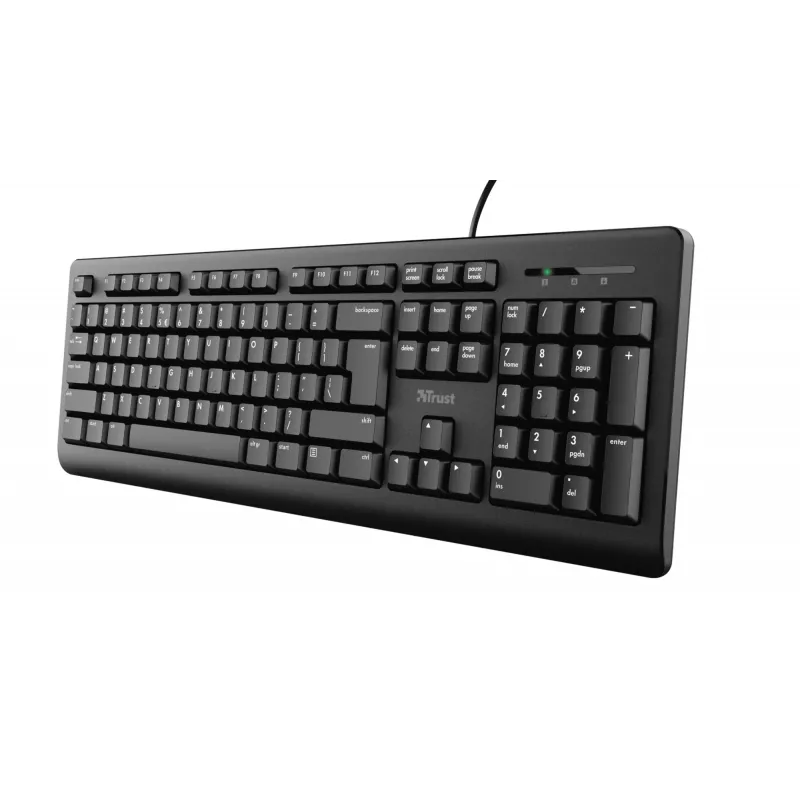 Trust Primo klávesnica myš súčasťou kancelária USB QWERTY nemecká čierna