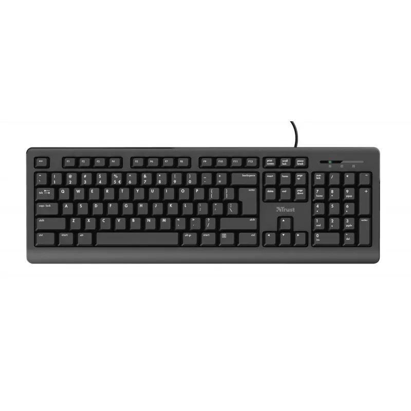 Trust Primo klávesnica myš súčasťou kancelária USB QWERTY nemecká čierna