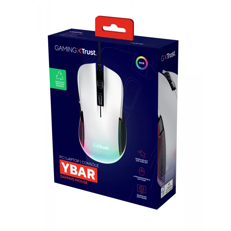 Trust GXT 922 Ybar myš herná pravácka USB Type-A optická 7200 DPI