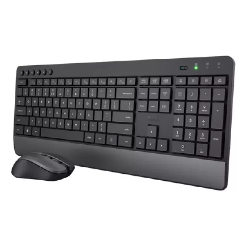 Trust TKM-450 Comfort Wireless súprava klávesnica-myš, Full-Size (100%), bezdrôtová, RF bezdrôtová, QWERTY, čierna, myš súčasťou