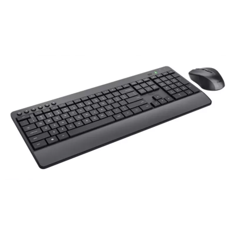 Trust TKM-450 Comfort Wireless súprava klávesnica-myš, Full-Size (100%), bezdrôtová, RF bezdrôtová, QWERTY, čierna, myš súčasťou