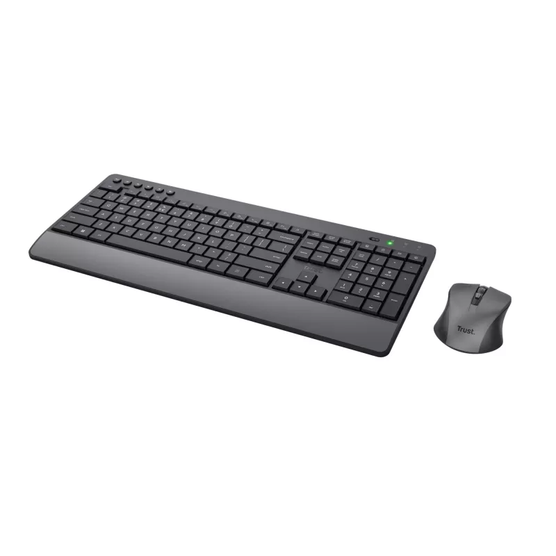 Trust Trezo klávesnica myš súčasťou kancelária RF bezdrôtová AZERTY belgická čierna