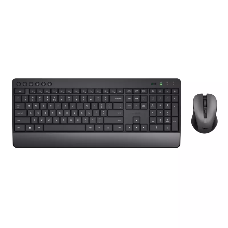 Trust Trezo klávesnica myš súčasťou kancelária RF bezdrôtová AZERTY belgická čierna
