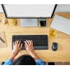 Trust Trezo klávesnica myš súčasťou kancelária RF bezdrôtová AZERTY belgická čierna