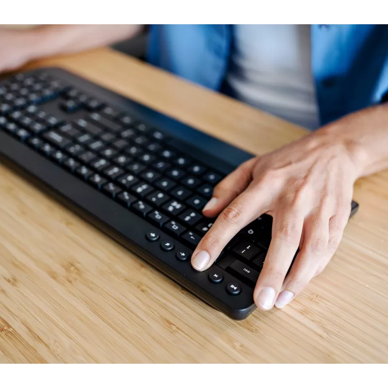 Trust Trezo klávesnica myš súčasťou kancelária RF bezdrôtová AZERTY belgická čierna