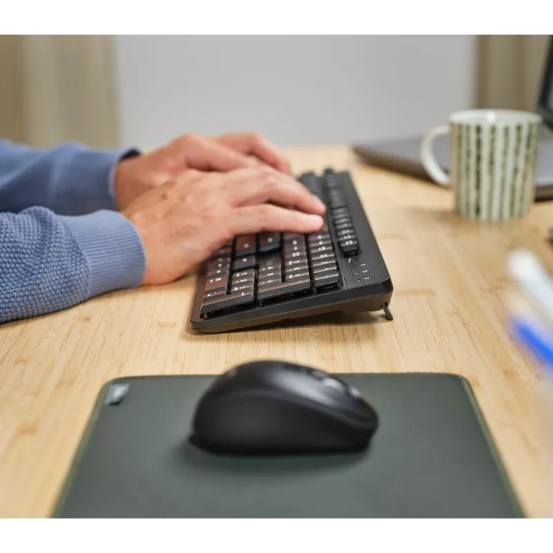 Trust Ody II klávesnica myš súčasťou kancelária RF bezdrôtová AZERTY belgická čierna