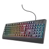 Trust GXT 792 Quadrox klávesnica myš v balení gaming USB QWERTY belgická čierna