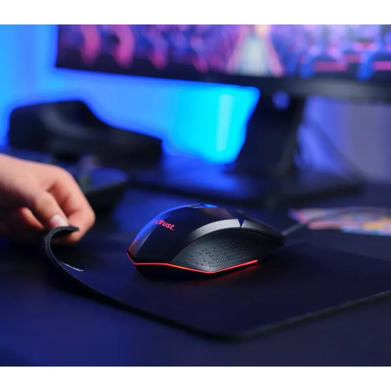 Trust GXT 792 Quadrox klávesnica myš v balení gaming USB QWERTY belgická čierna