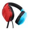 Trust GXT 416S Zirox Headset káblový s hlavovým mostom gaming čierna, tyrkysová, červená