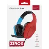 Trust GXT 416S Zirox Headset káblový s hlavovým mostom gaming čierna, tyrkysová, červená