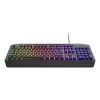 Trust GXT 836 Evocx klávesnica gaming USB AZERTY belgická čierna