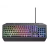 Trust GXT 836 Evocx klávesnica gaming USB AZERTY belgická čierna