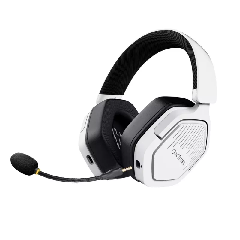Trust GXT 493PS Carus Headset káblový & bezdrôtový s hlavovým mostom gaming Bluetooth biela