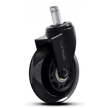 Sada koliesok pre gaming stoličku TRUST 25804, 5 ks, čierna, PP/PU, 225 g
