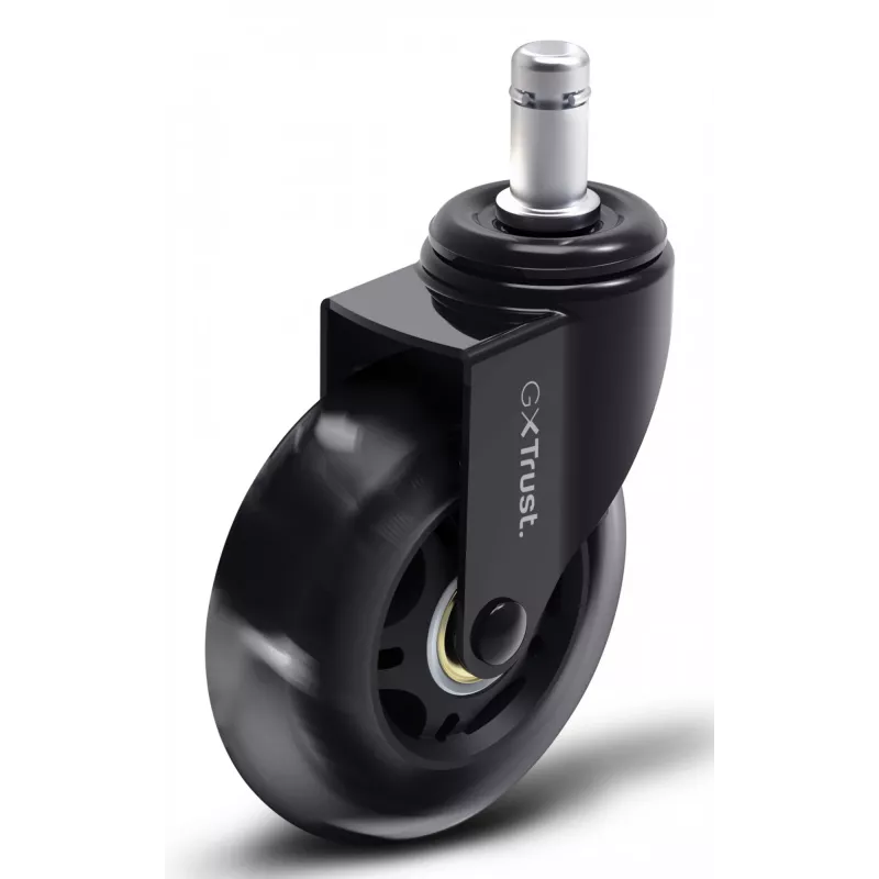 Sada koliesok pre gaming stoličku TRUST 25804, 5 ks, čierna, PP/PU, 225 g