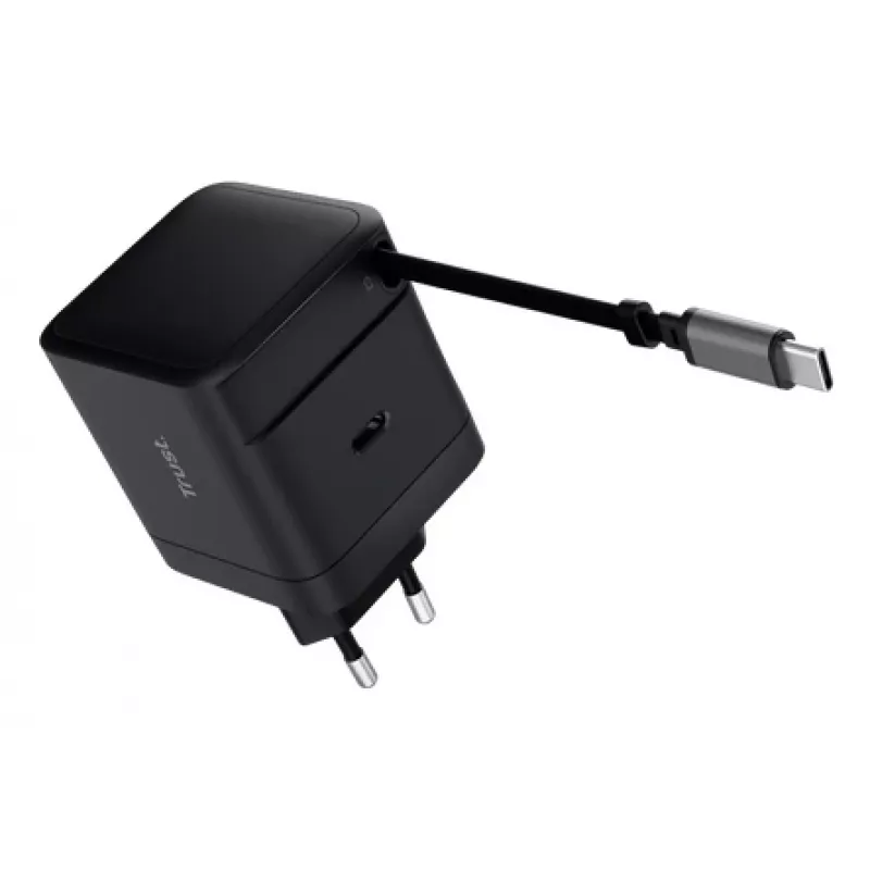 TRUST nabíjačka Maxo 65W USB-C so 67 cm zvinovacím káblom